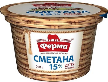 Фото Ферма сметана 15% 200 г