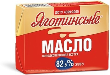 Фото Яготинське солодковершкове екстра 82.5% 200 г