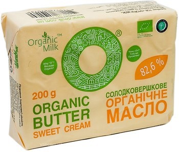 Фото Organic Milk солодковершкове органічне 82.6% 200 г