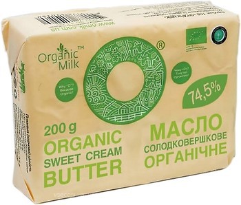 Фото Organic Milk солодковершкове органічне 74.5% 200 г