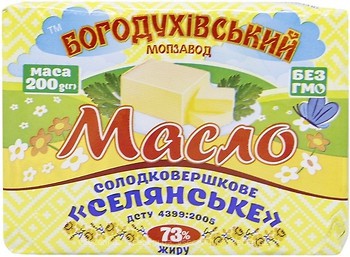 Фото Богодухівський молзавод солодковершкове селянське 73% 200 г