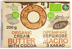 Фото Organic Milk масло солодковершкове з какао 62% 200 г