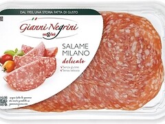 Фото Gianni Negrini ковбаса Salame Milano сирокопчена нарізка 80 г