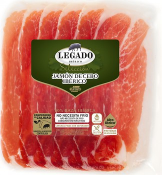 Фото ElPozo хамон Legado Iberico Cebo нарізка 60 г