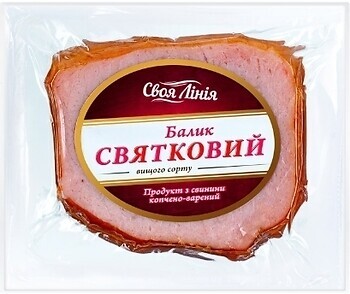 Фото Своя Лінія балык Праздничный копчено-вареный весовой