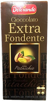 Фото Dolciando черный Cioccolato Extra Fondente Pistacchio 100 г