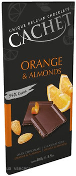 Фото Cachet черный Orange & Almonds 100 г