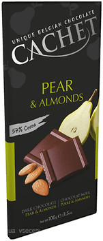 Фото Cachet чорний Pear & Almonds 100 г