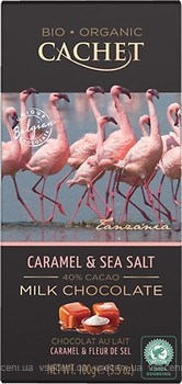 Фото Cachet молочный Caramel & Sea Salt organic 100 г