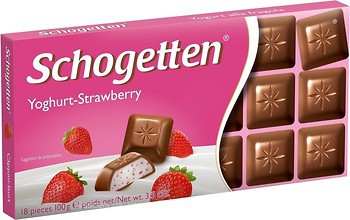 Фото Schogetten молочний Yoghurt-Strawberry 100 г