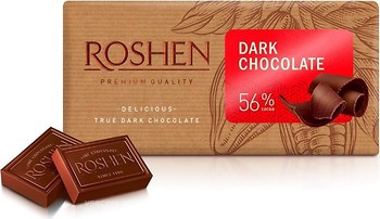 Фото Roshen чорний 56% 90 г