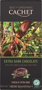 Фото Cachet екстрачорний Tanzania 85% organic 100 г