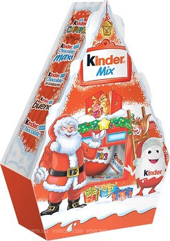 Фото Kinder шоколадный набор Новогодний Дом Mix 199.5 г