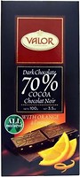 Фото Valor Chocolates черный с апельсином 70% 100 г