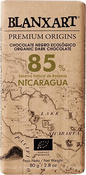 Фото Blanxart черный органический Nicaragua 85% 80 г