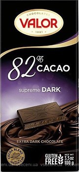 Фото Valor Chocolates чорний 82% 100 г