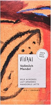 Фото Vivani молочний органічний із мигдалем 100 г