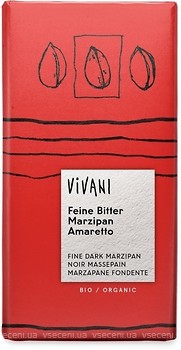 Фото Vivani чорний органічний із марципаном та Амарето 100 г