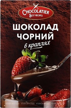 Фото Chocolatier черный в каплях 80 г