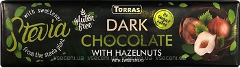 Фото Torras темний Hazelnuts Stevia без цукру 300 г