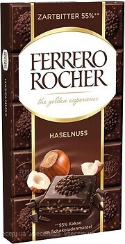 Фото Ferrero темний Rocher Haselnuss 90 г