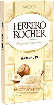 Фото Ferrero белый Rocher Haselnuss 90 г