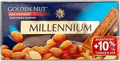 Фото Millennium молочний Golden Nut з мигдалем 110 г