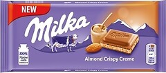 Фото Milka молочный Almond Crispy Creme 100 г