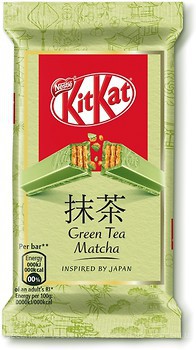 Фото KitKat Батончик в белом шоколаде с зеленым чаем матча 41.5 г