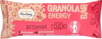 Фото Oats&Honey Granola Energy Bar з ягодами годжі 40 г