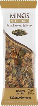 Фото Minos Nut Bars Насіння гарбуза та мед 50 г