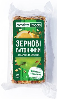 Фото Amrita Зерновой с яблоком и лимоном 45 г