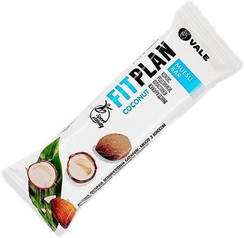 Фото Vale FitPlan Muesli Bar з кокосовою стружкою 25 г