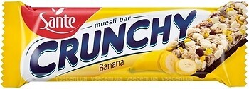 Фото Sante Crunchy з бананом і шоколадною глазур'ю 40 г