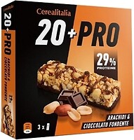 Фото Cerealitalia Злаковый 20+Pro арахис и темный шоколад 114 г