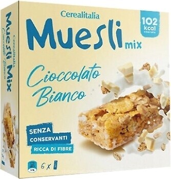 Фото Cerealitalia Злаковий Muesly Mix білий шоколад 150 г