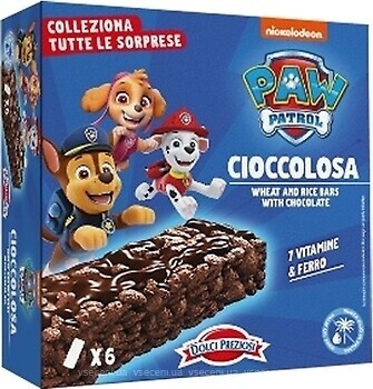 Фото Dolci Preziosi Злаковый с какао, шоколадом, витаминами и минералами Paw Patrol 120 г