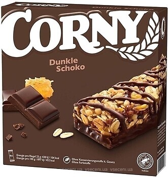 Фото Corny Classic Dunkle Schoko темний шоколад 138 г