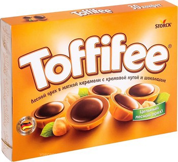 Фото Toffifee з лісовим горіхом і шоколадом 250 г