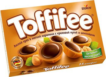 Фото Toffifee з лісовим горіхом і шоколадом 125 г