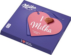 Фото Milka з молочного шоколаду з кремово-полуничною начинкою 110 г