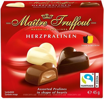 Фото Maitre Truffout Herzpraline 45 г