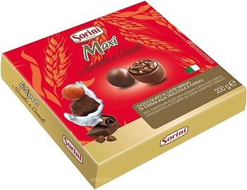 Фото Sorini Maxi Milk Chocolate Filled With Hazelnut Cream and Cereals 200 г