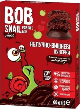 Фото Bob Snail яблочно-вишневые в черном шоколаде 60 г