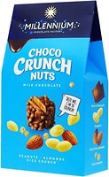 Фото Millennium Choco Crunch молочні з арахісом, мигдалем і рисовими кульками 100 г