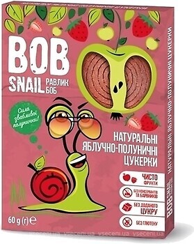 Фото Bob Snail яблучно-полуничні 60 г