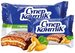 Фото Konti печиво Super Kontik з горіхом 100 г