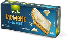 Фото Gullon печиво Moment Choco Tablet White Chocolate 150 г