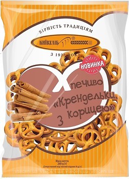 Фото Київхліб печиво Крендельки з корицею 260 г