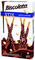 Фото Biscolata соломка Stix Milky в молочном шоколаде с рисовыми шариками 34 г